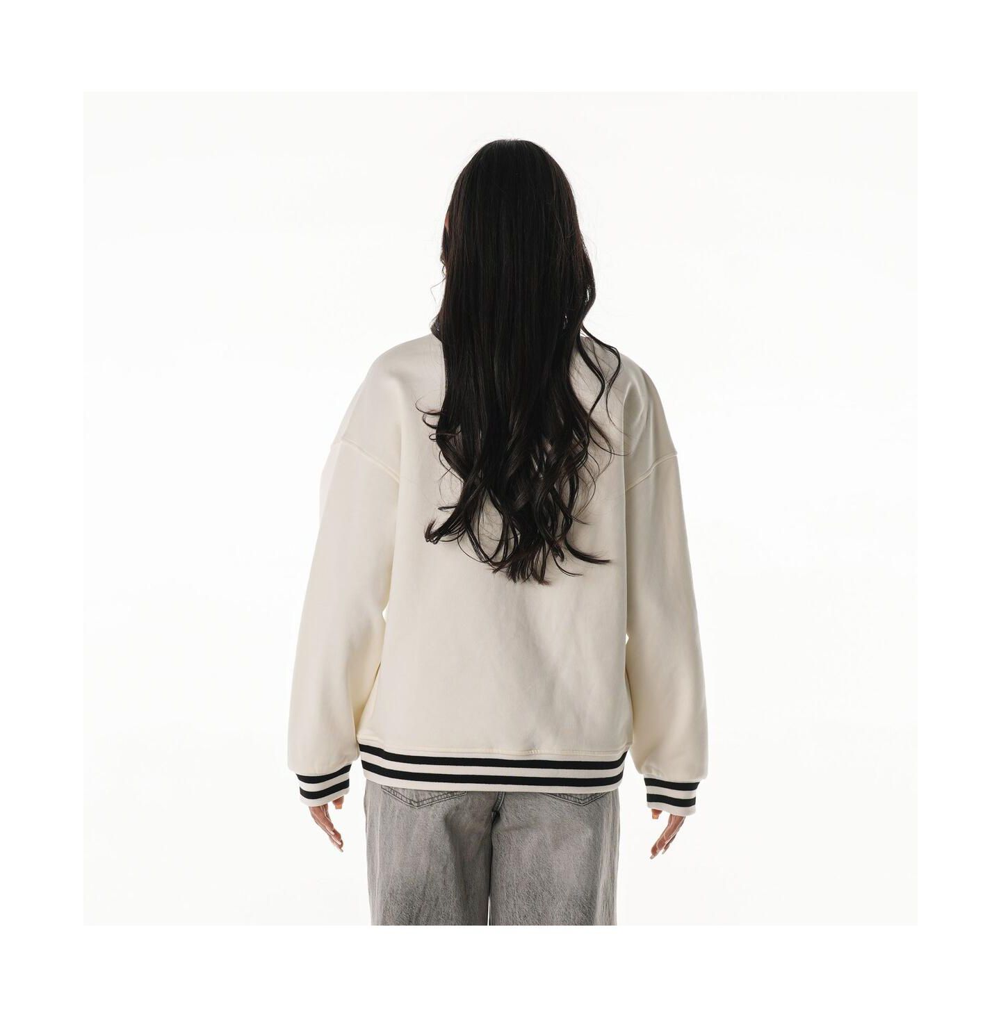 Женская толстовка The Wild Collective Cream Cincinnati Bengals Oversized Vintage French Terry — фото 2