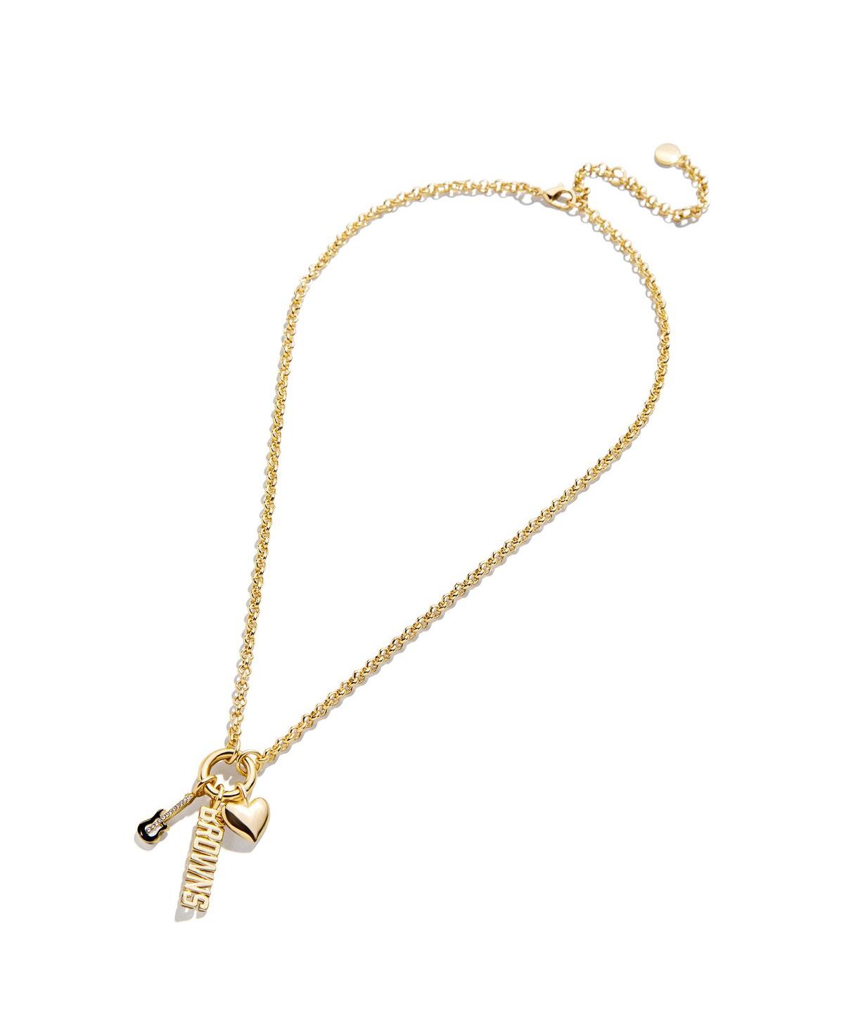 Wear By Erin Andrews Cleveland Browns Charm Necklace In Gold