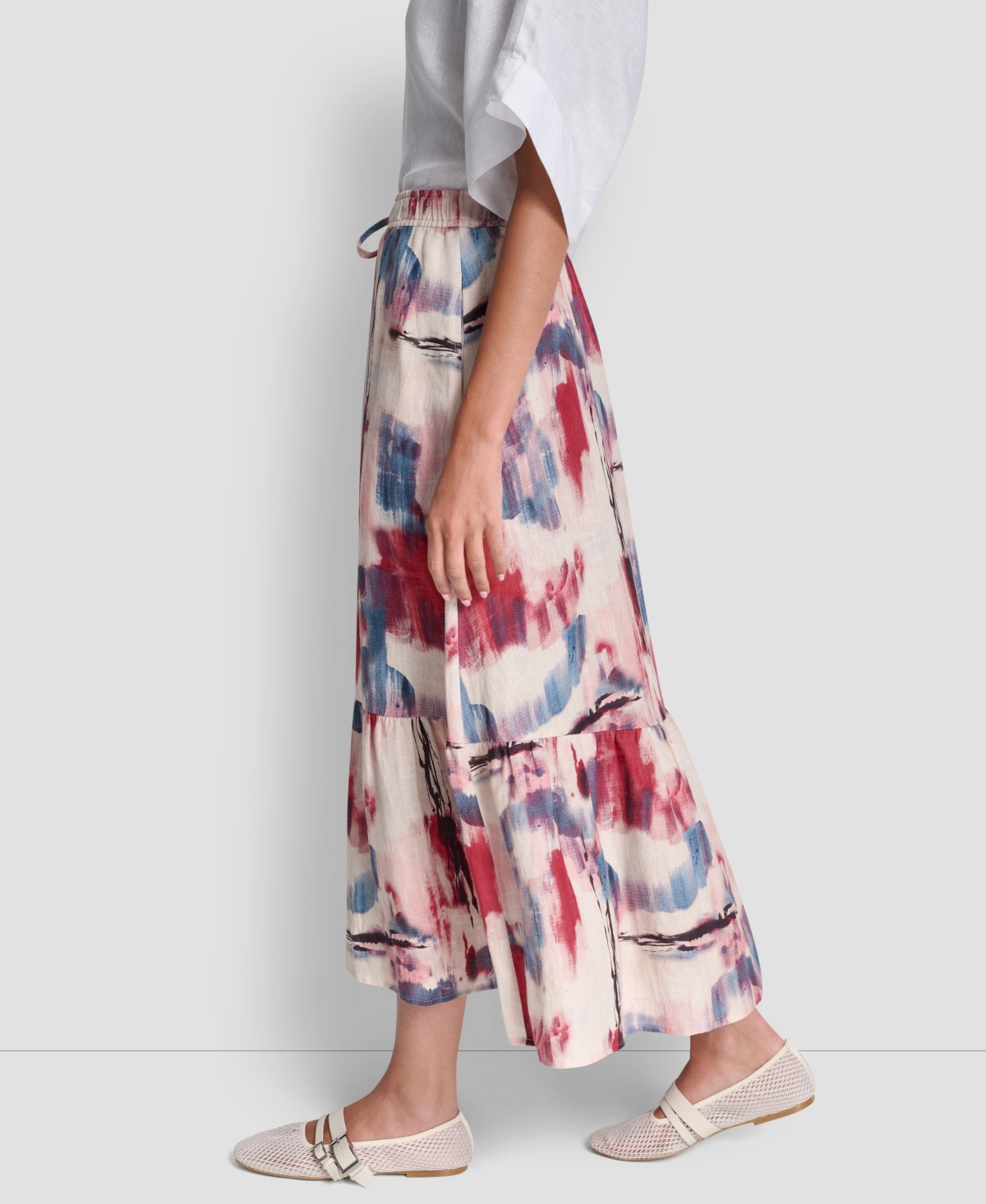 Dkny Women's Printed A-Line Pull-On Skirt