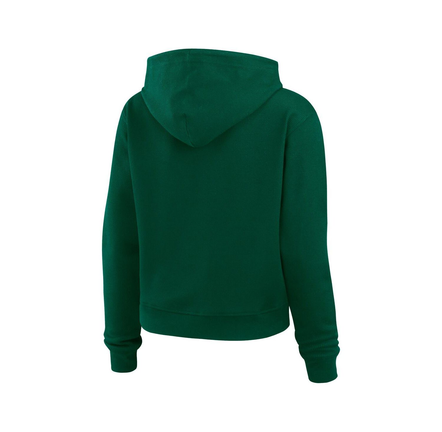 Women's Green New York Jets Plus Size Waffle Hoodie Pullover Top