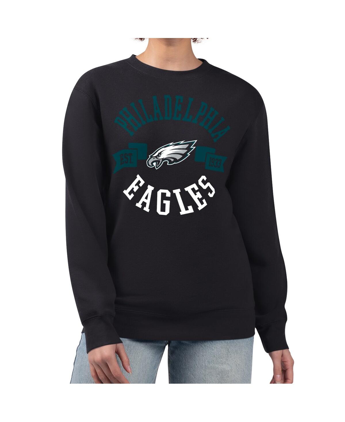 G-iii 4Her by Carl Banks Women's Philadelphia Eagles Large Team Graphic Fleece Pullover Sweatshirt