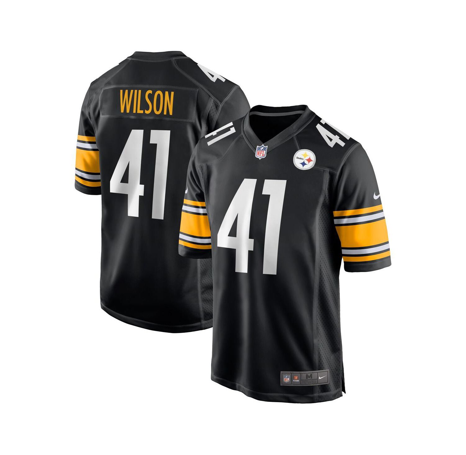 Men's Payton Wilson Black Pittsburgh Steelers Game Jersey