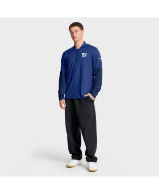 Men's Royal New York Giants Sideline Dri-FIT Half-Zip Pullover Hoodie