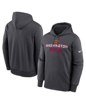 Nike - Men's Anthracite Washington Commanders Toss Sweep Performance Pullover Hoodie