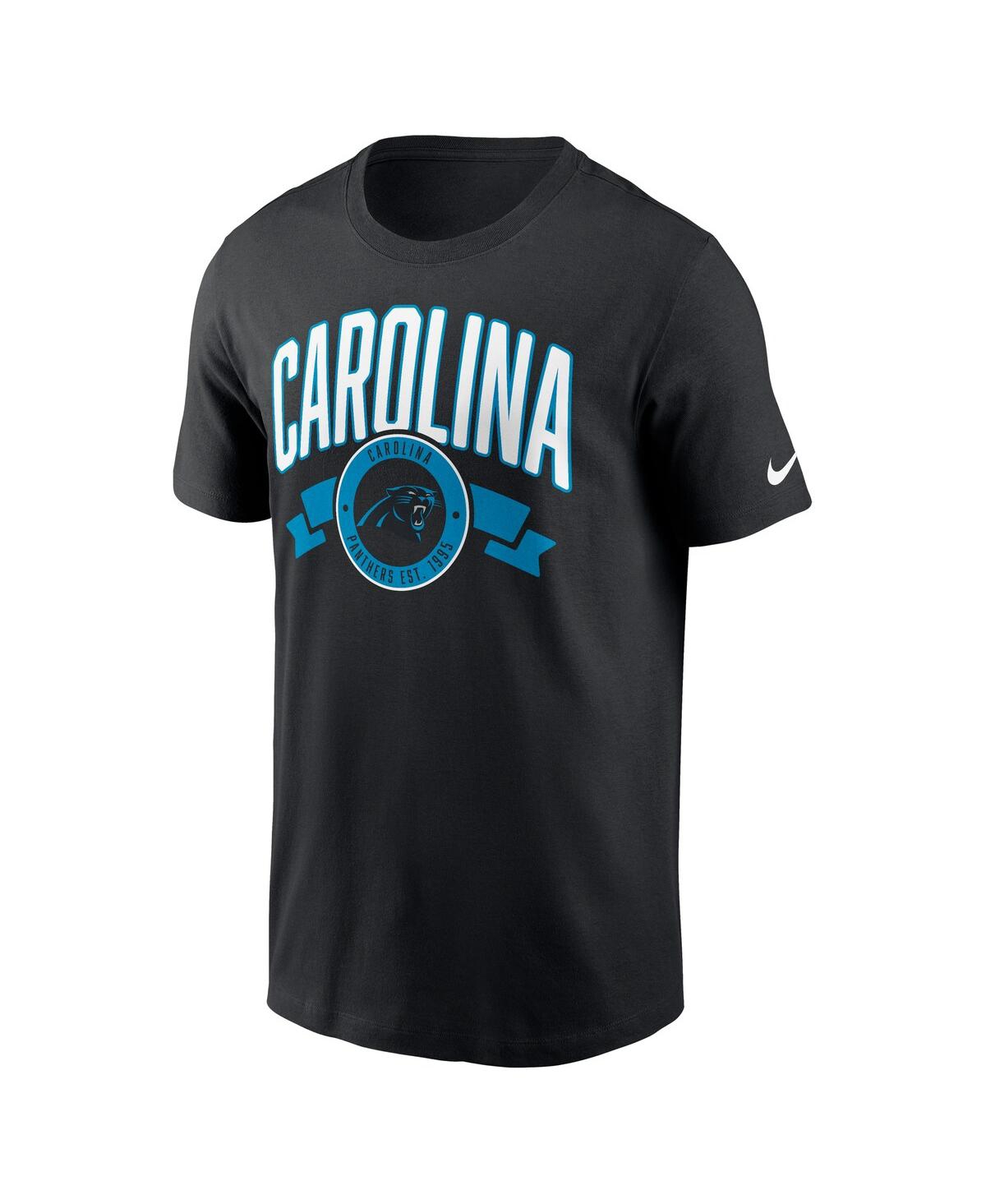 Nike Men's Black Carolina Panthers Rewind Front and Back Hit Essential T-Shirt
