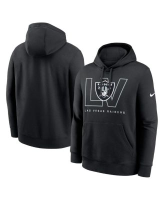 Nike - Men's Black Las Vegas Raiders Busted Play Club Fleece Pullover Hoodie