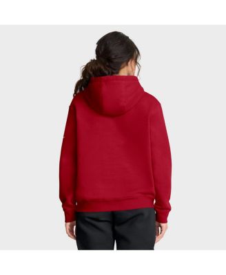 Women's Scarlet San Francisco 49ers Club Fleece Pullover Hoodie
