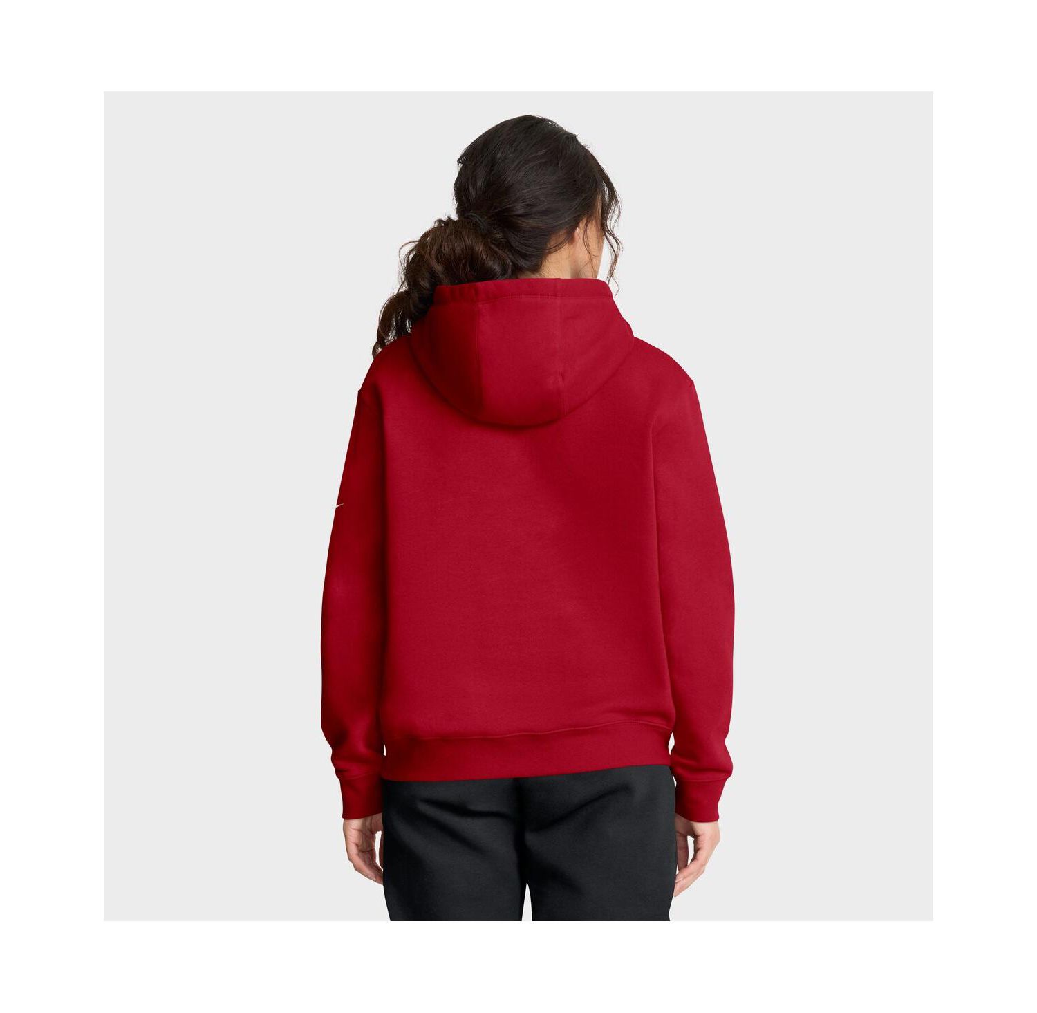 Women's Scarlet San Francisco 49ers Club Fleece Pullover Hoodie