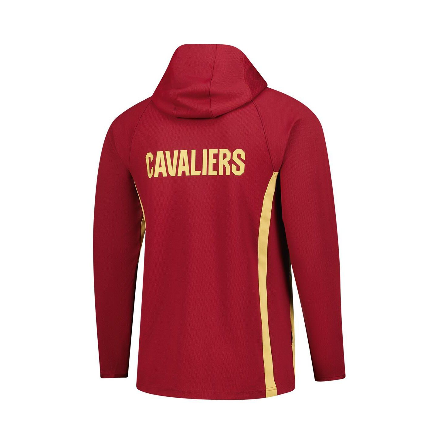 Мужская куртка Nike Wine Cleveland Cavaliers Authentic On Court Zone Quarter-Zip Dri-FIT Hoodie Jacket — фото 3