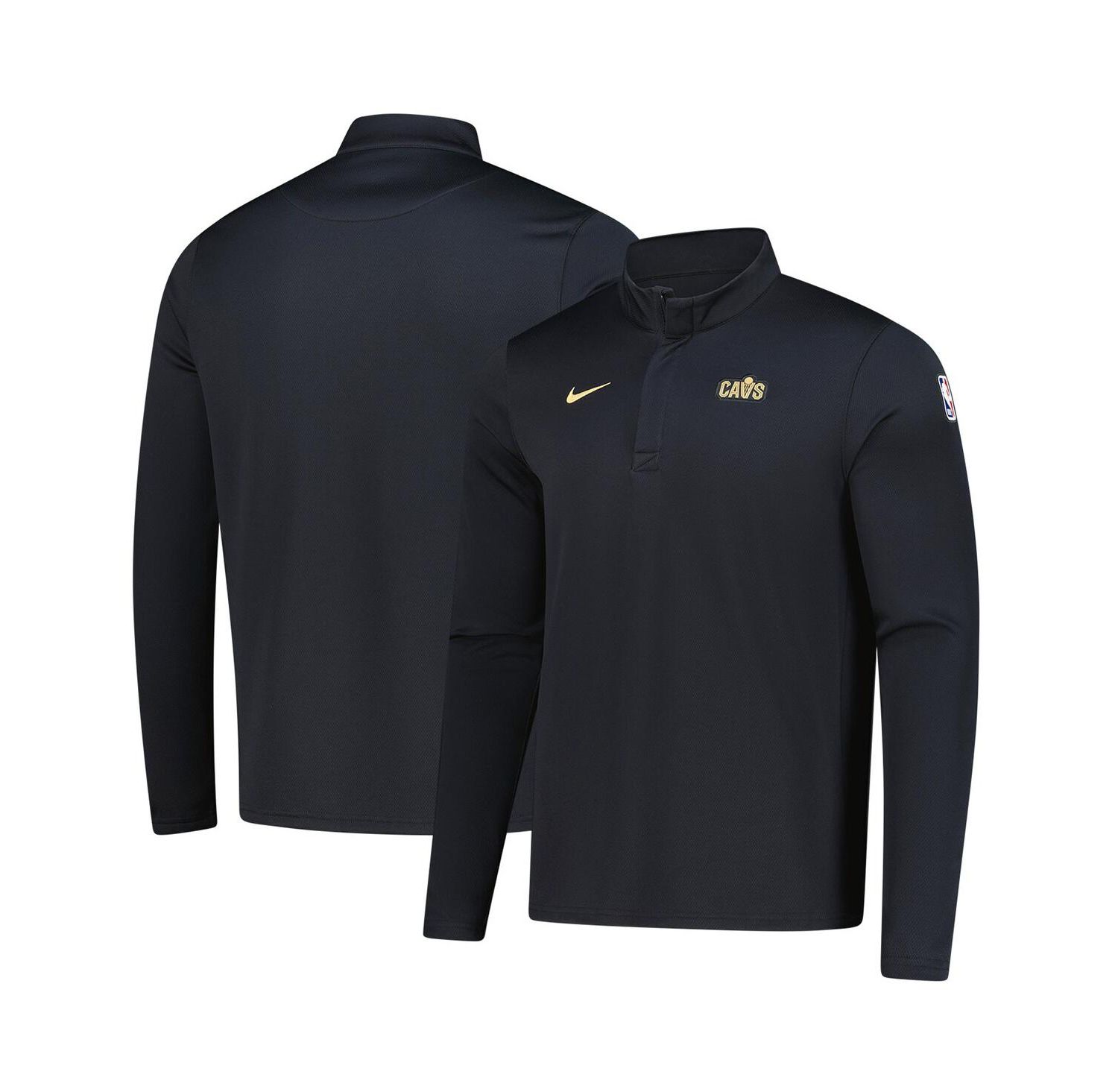 Men's Black Cleveland Cavaliers 2025/26 Authentic Coaches Quarter-Zip Dri-Fit Sweatshirt