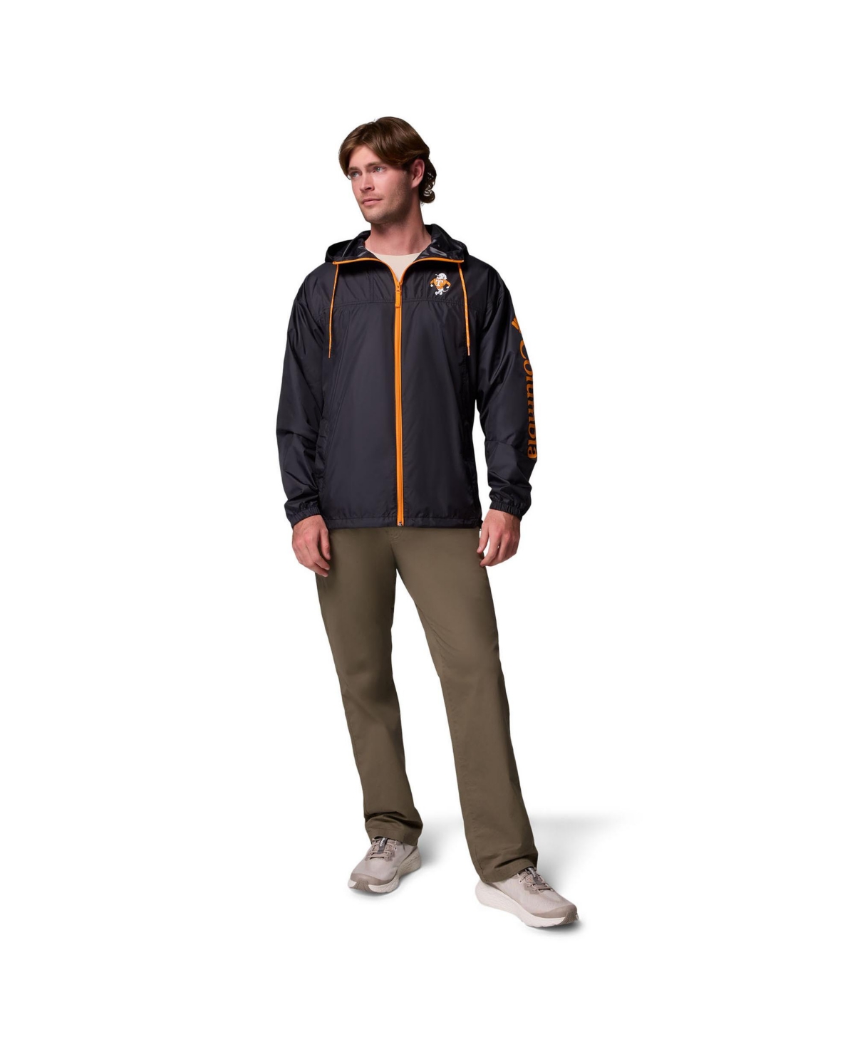 Columbia Men's Black Tennessee Volunteers Flash Challenger Ii Windbreaker Jacket