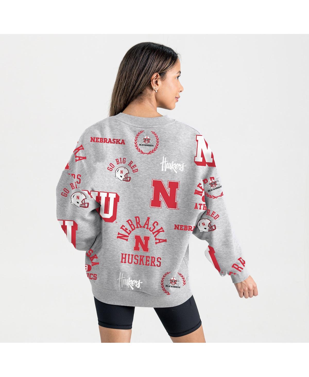 Gameday Couture Women's Gray Nebraska Huskers Always On Repeat Fleece Sweatshirt In Gray