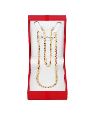 Lightweight Polished Mariner Link 24" Chain Necklace (5.5MM) in 14k Gold