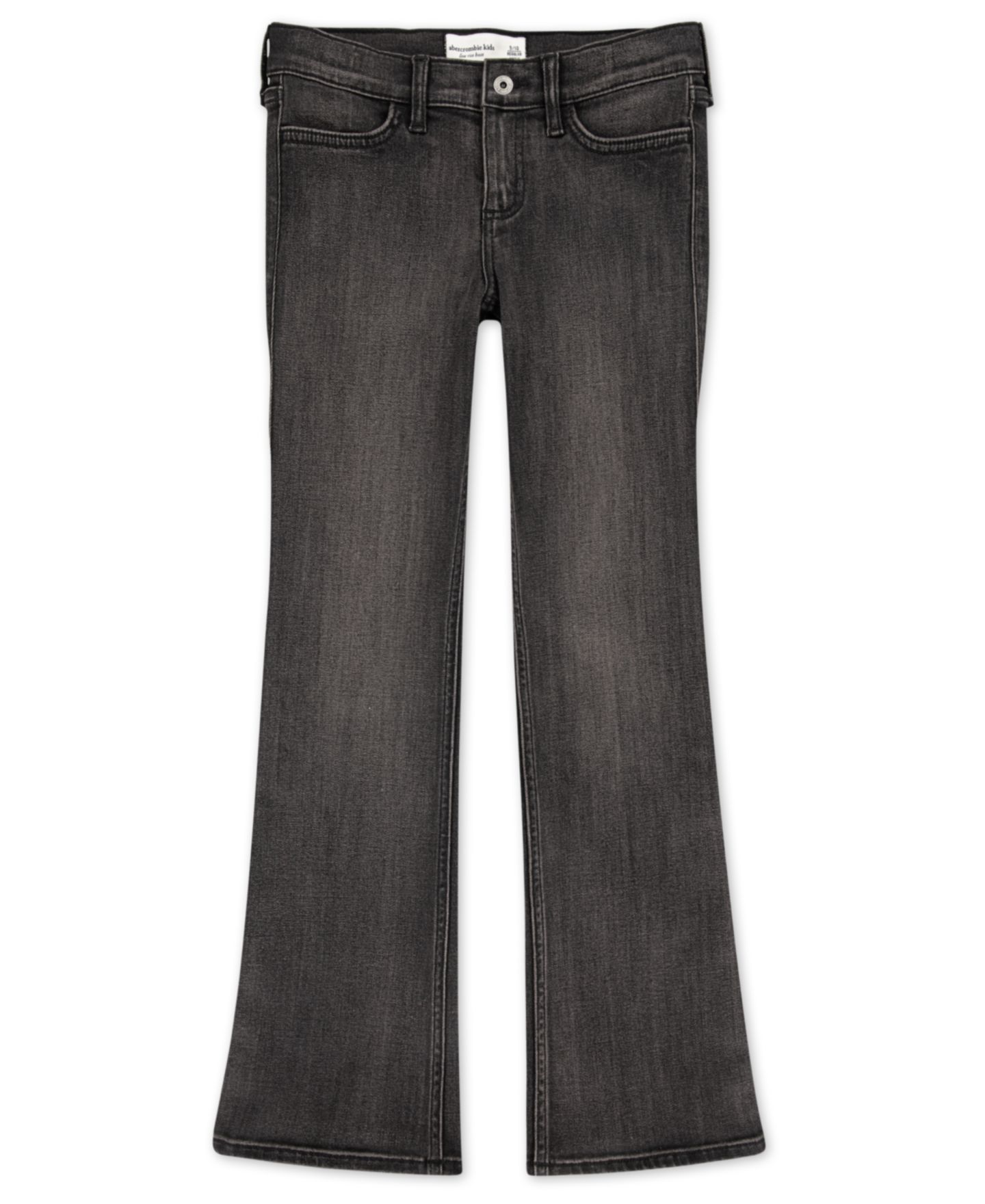 Джинсы abercrombie kids Low Rise Bootcut Jeans для девочек, цвет: Тёмный серый — фото 5