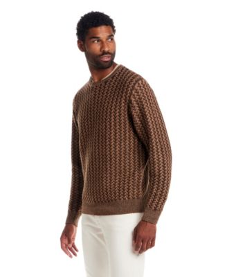 Men's Braided Crewneck Sweater