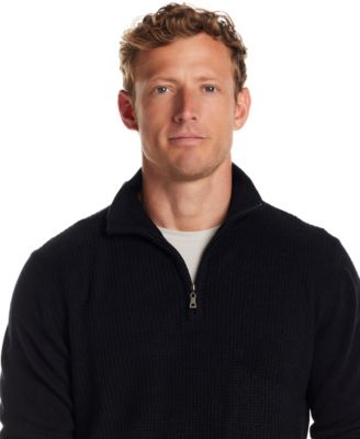 Men's Textured Quarter-Zip Sweater