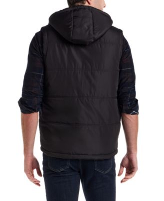 Men's Sherpa Lined Hooded Zip Front Puffer Jacket