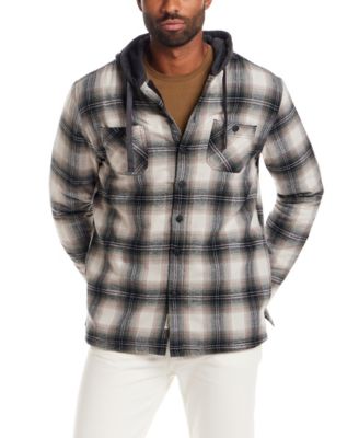 Weatherproof Vintage - Men's Plaid Hooded Shirt Jacket