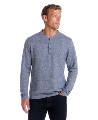 Men's Mixy Knit Henley Neck Shirt