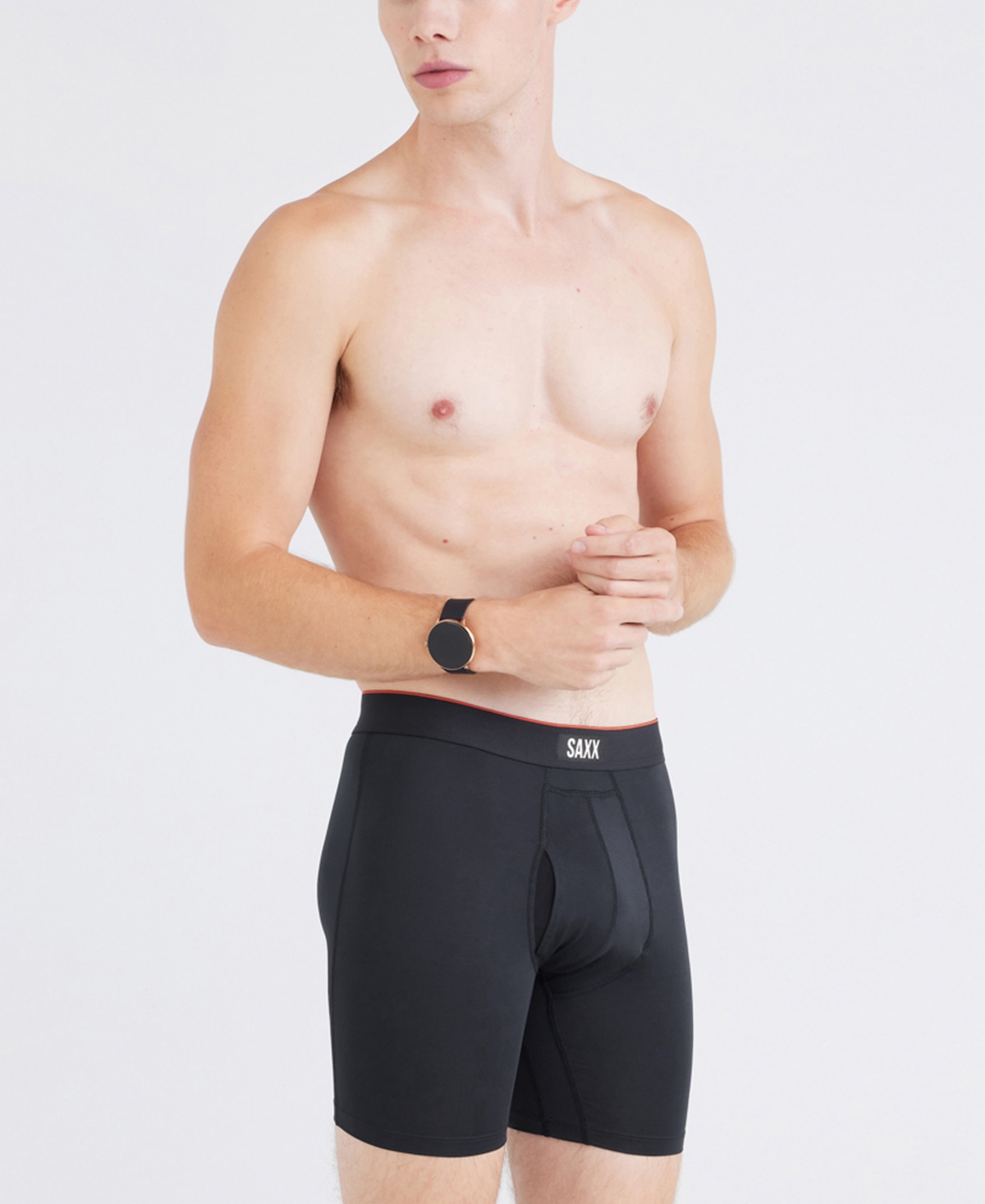 Saxx Men's Multi-Sport 2-Pack Solid Mesh Boxer Briefs