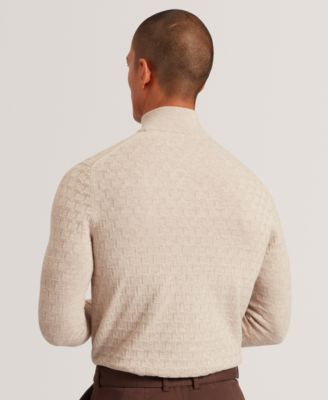 Men's Jeremee T Stitch Half Zip Long Sleeve Sweater