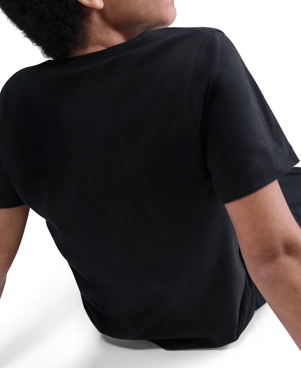 Nike Boys And Girls S-xl Calling Skate Short Sleeve T-shirt In Black
