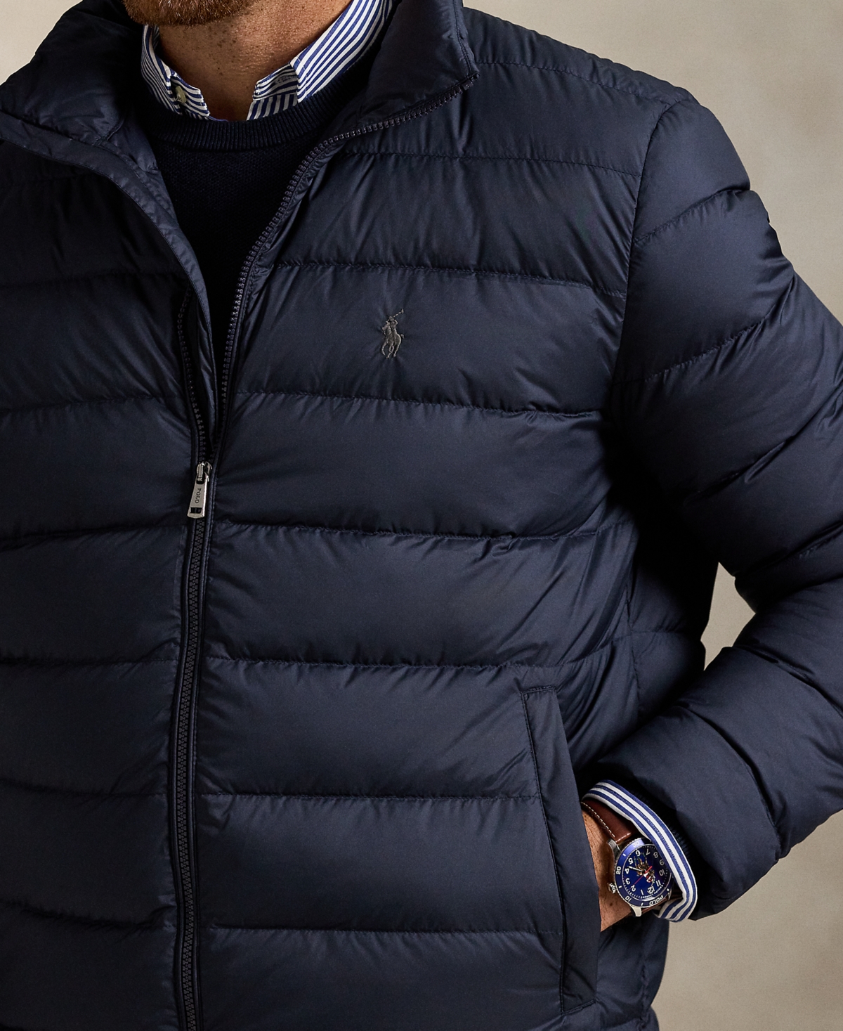 Polo Ralph Lauren Ralph Lauren The Colden Packable Down Jacket In Blue