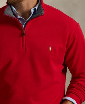 Men's Big & Tall Estate-Rib Quarter-Zip Pullover Sweater
