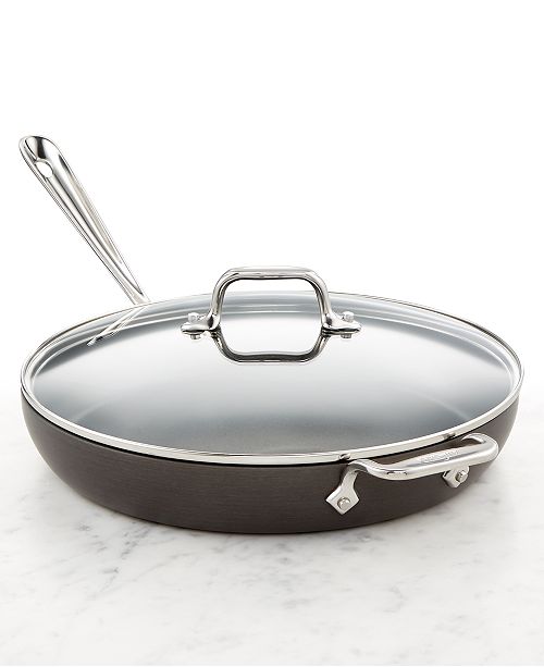 AllClad Hard Anodized 12" Fry with Lid Cookware & Cookware Sets