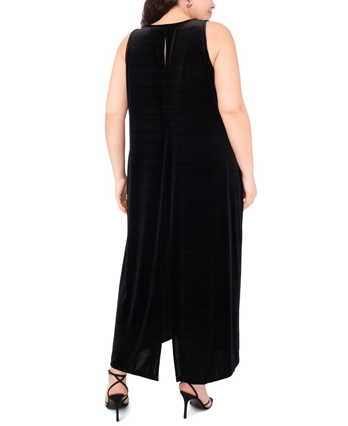Vince Camuto Plus Size Sleeveless A-line Maxi Dress In Multi