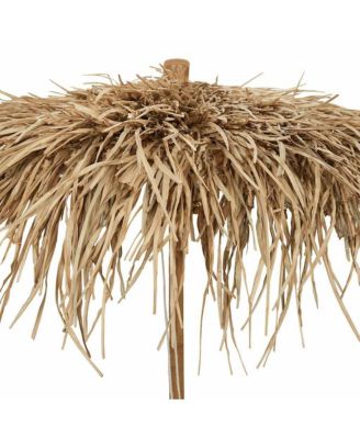 Tiki Umbrella Natural Bamboo, Banana Leaf 59.1 in diameter