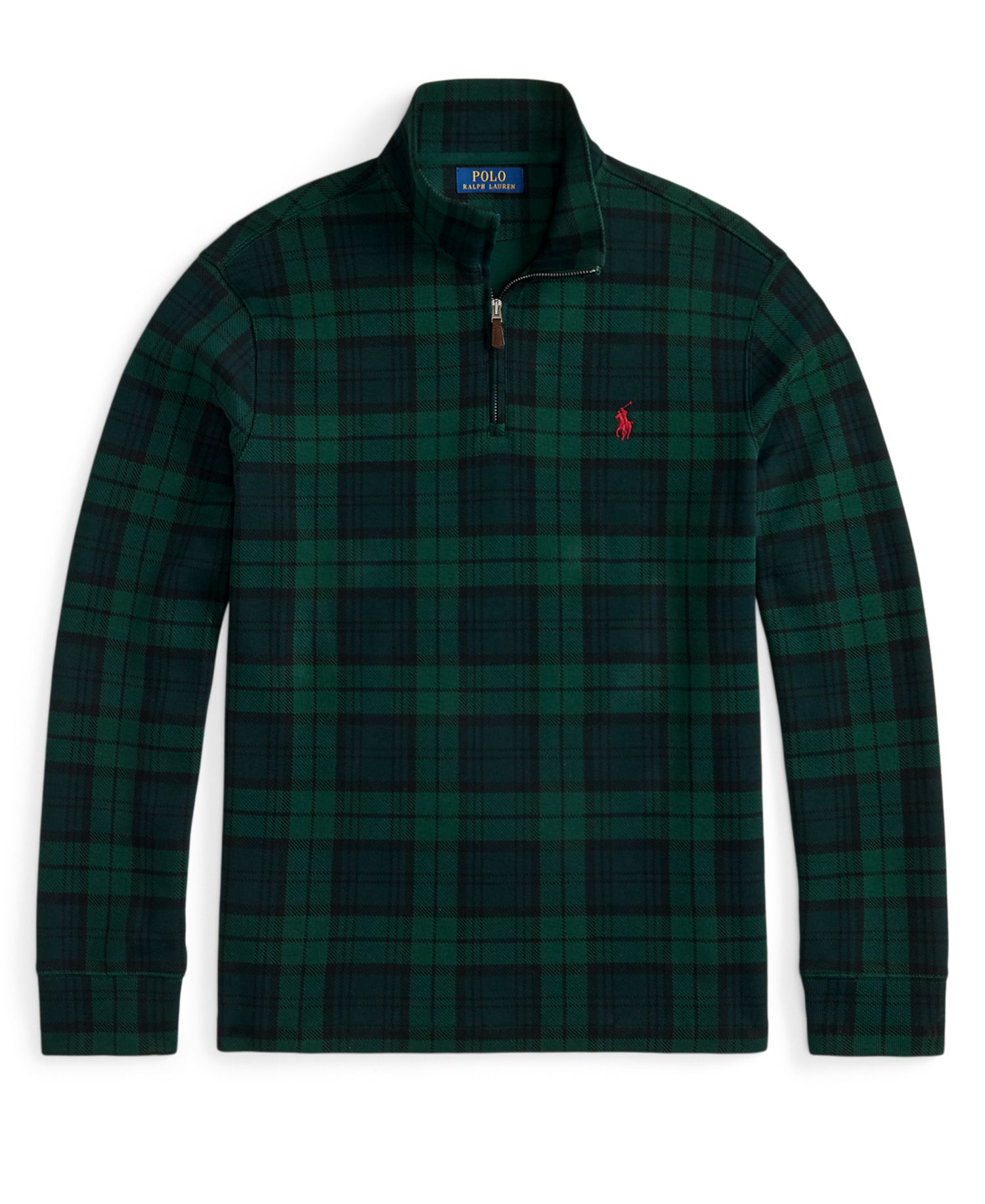 Men's Estate-Rib Cotton Quarter-Zip Pullover
