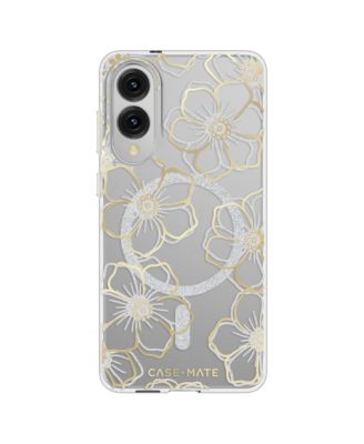 Floral Gems Case with Magnet for Samsung Galaxy S25 Edge