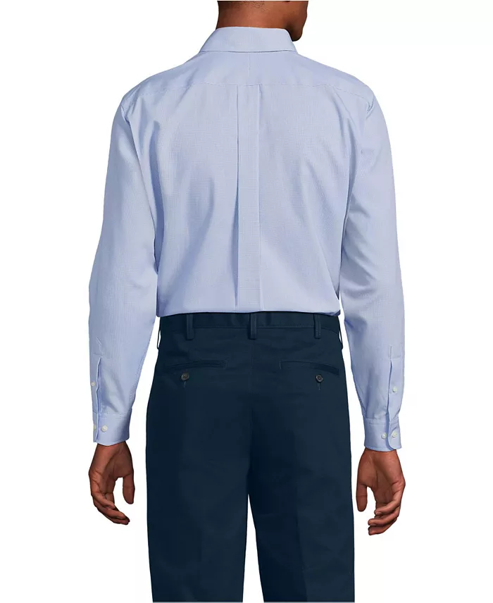 Men's No Iron Supima Cotton Pinpoint Buttondown Collar Dress Shirt - thumbnail 2