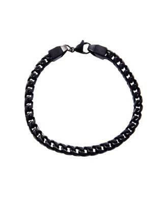 Black 6MM Spiga Chain Bracelet - 8.75'' Chain