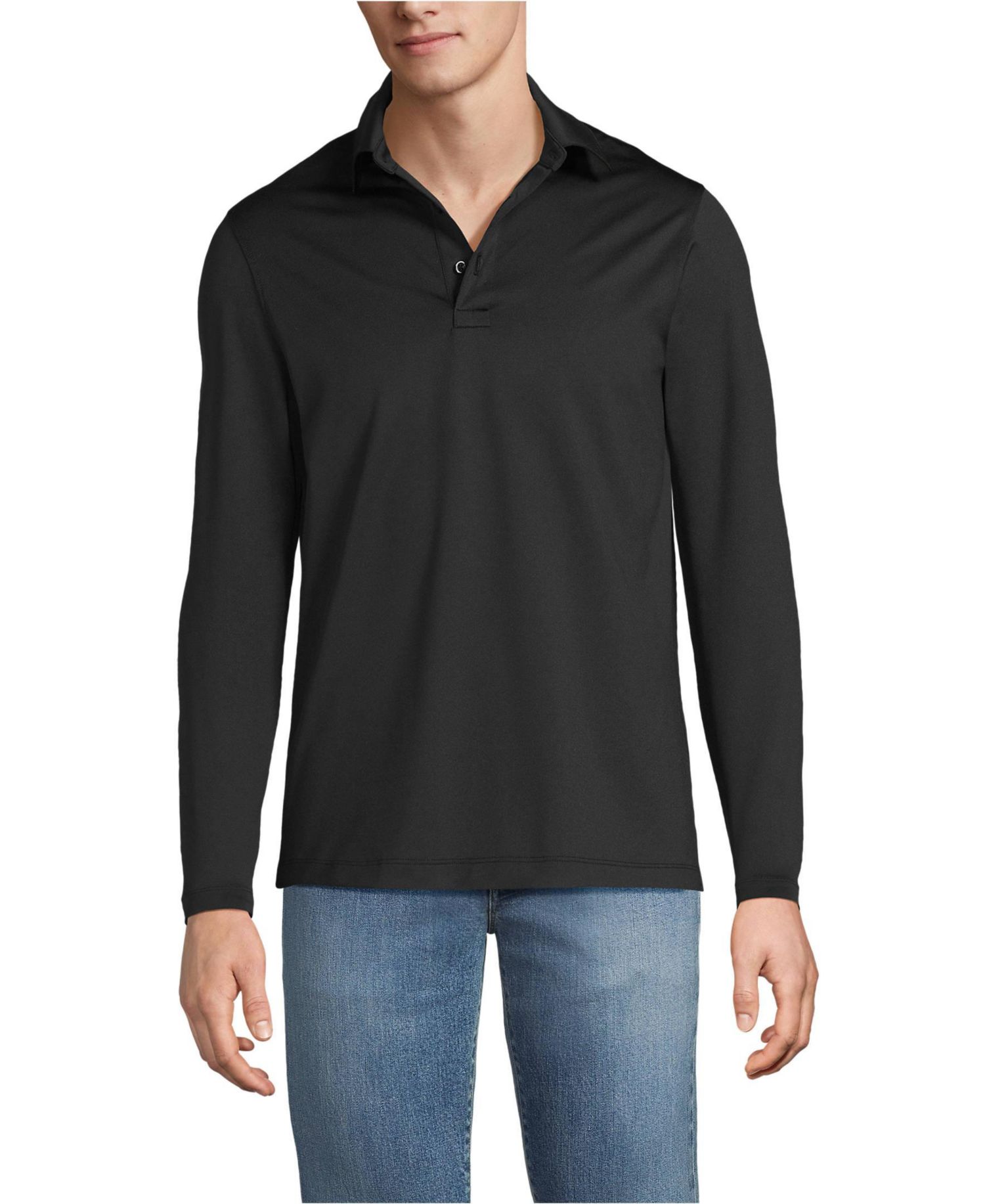 Men's Rapid Dry Long Sleeve Modern Fit Polo