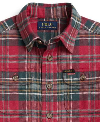 Boys' 2-7 Plaid Flannel Shirt