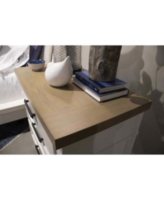 Parker House Americana Modern Bedroom 3 Drawer Nightstand with Charging Station