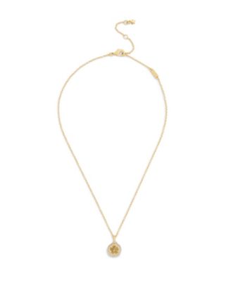 Gold Plated Tea Rose Pendant Necklace