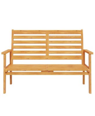 Garden Sofa Bench Natural Wood Solid Acacia Wood Medium Durable