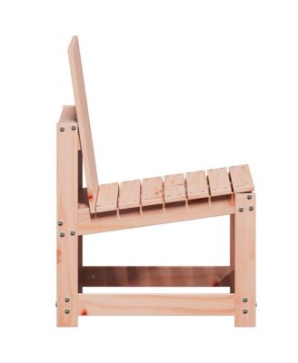 Garden Lounge Set Natural Solid Douglas Fir wood Medium Durable