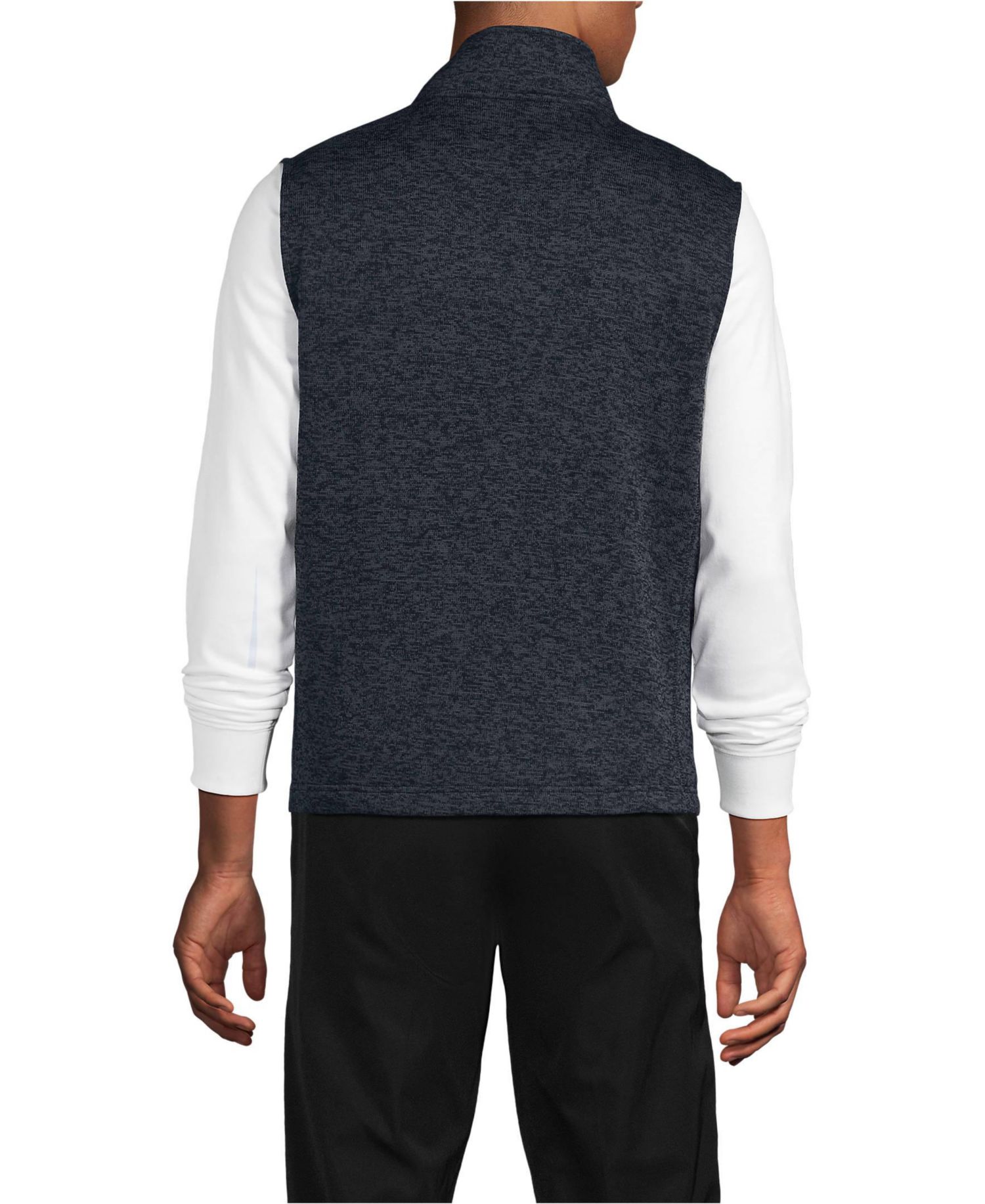 Men's Unisex Sweater Fleece Zip Front Vest