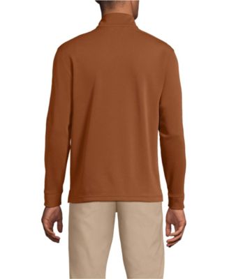 Men's Long Sleeve Cooling Performance Pique Quarter Zip