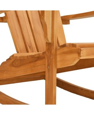 Garden Rocking Adirondack Chair Teak Solid teak wood Medium