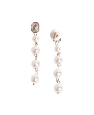 Women's Pearl Strand Drop Earrings