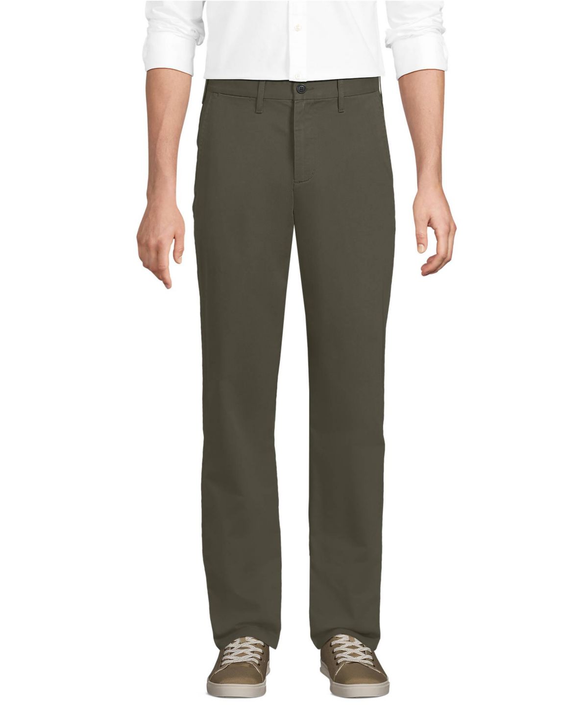 Мужской дорожный комплект с удобной талией и классическими брюками-чино