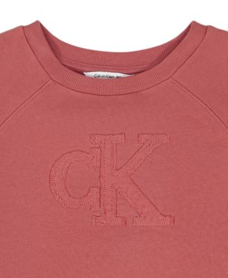 Girls' 7-16 Crewneck Raglan Sleeve Sweatshirt