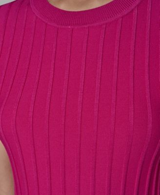 Women's Ribbed Short-Sleeve Sweater 