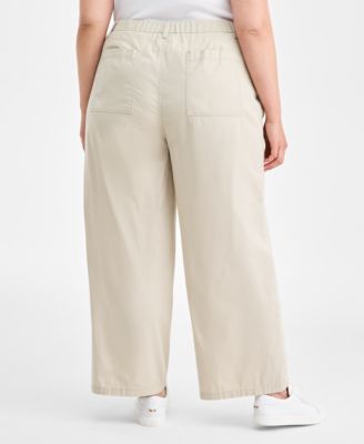 Plus Size Pleated Straight-Leg Pant, Macy's Exclusive