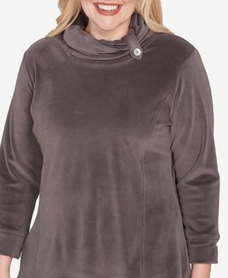 Petite Calm Luxe Cowl Neck Top